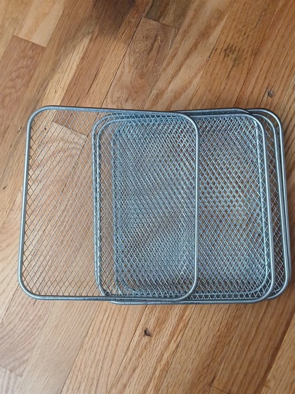 5 Pcs Stackable Air Fryer Rack,  Square Stainless Steel